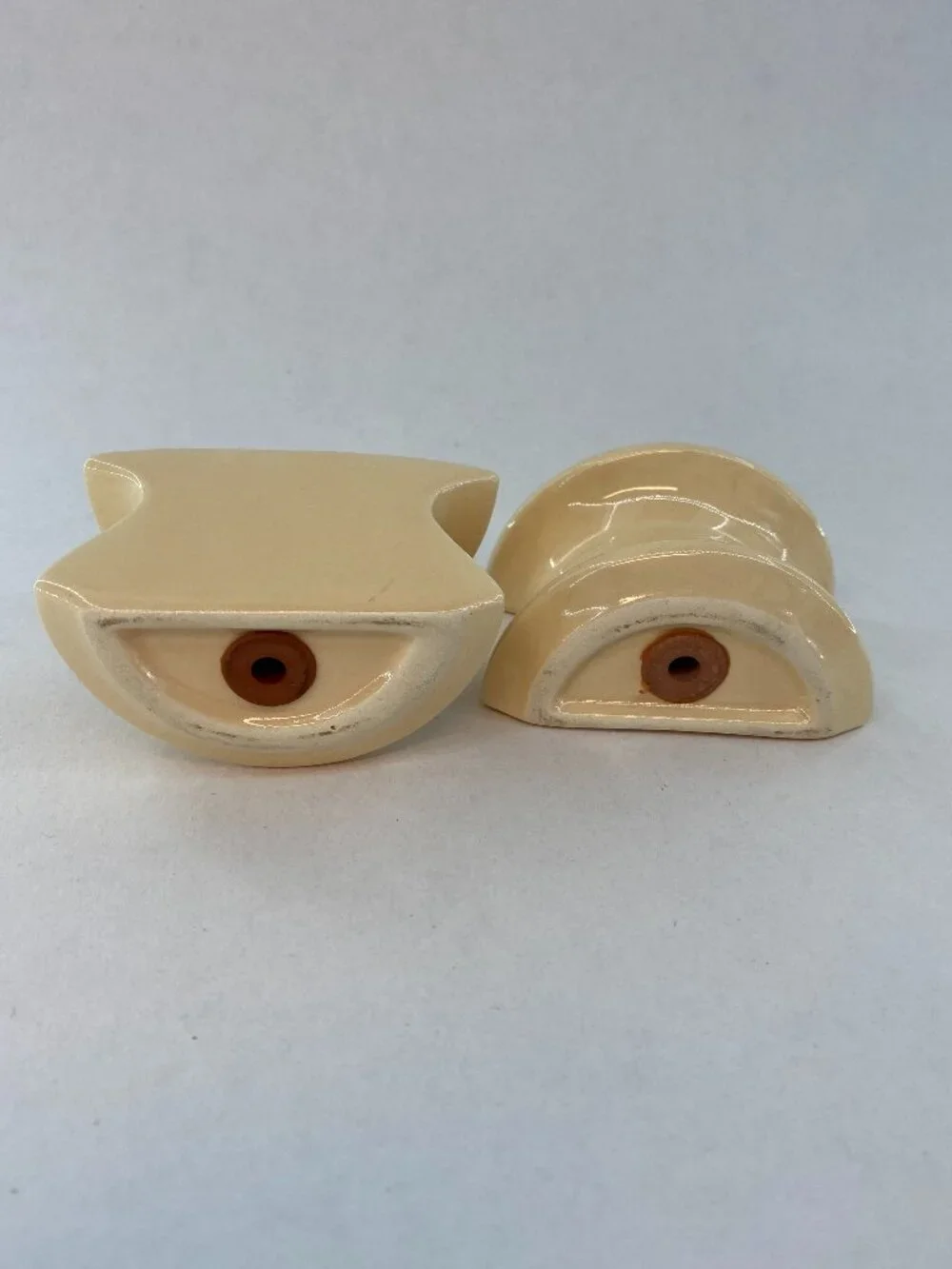 Franciscan Gingersnap Maypole Mushroom Shape Salt & Pepper Shakers Yellow